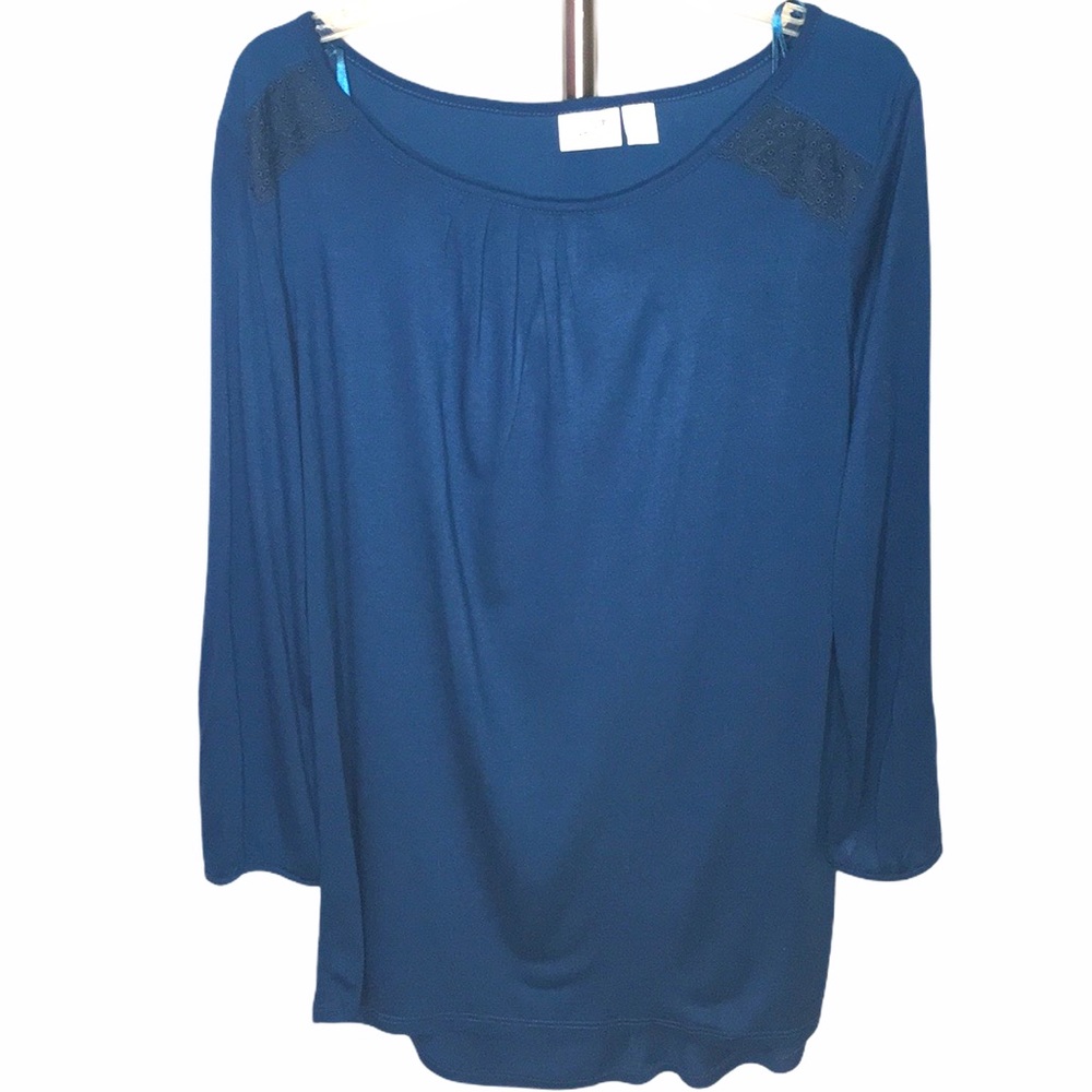 Jaclyn Smith Long Sleeve Rayon Top